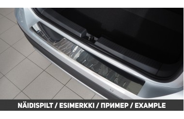 Kia Sorento 2013-2015 Накладка на задний бампер, полированная