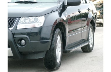 Grand Vitara 2005-2015 steel guards, side steps